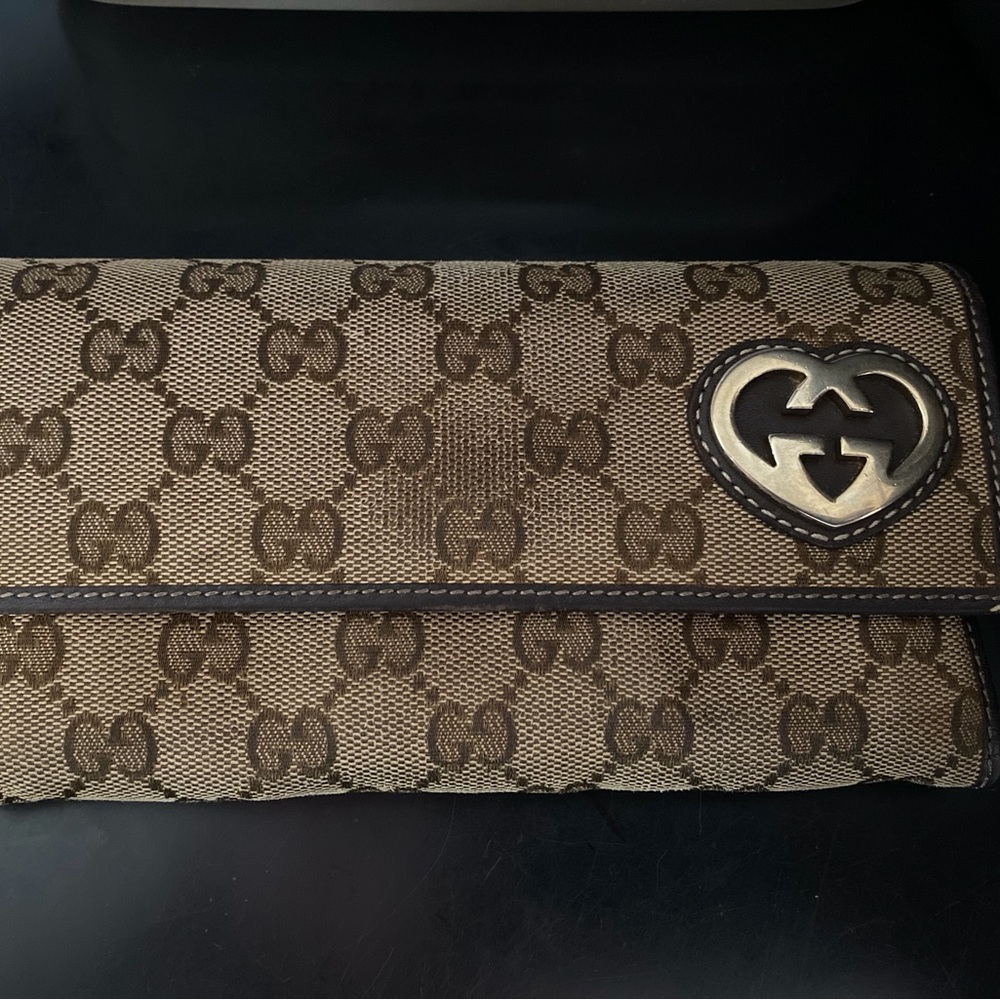Gucci Brown & Tan Monogram Canvas